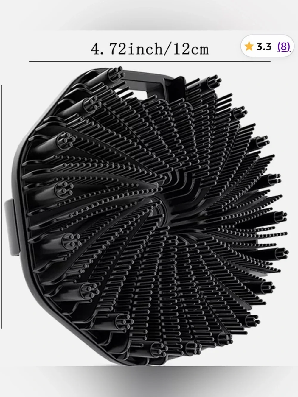 Silicone Body Scrubber Brush- Black NWT